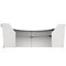 Linea Italia Reception Desk 107 in D X 46 in H, 11.8 ft W X Thermofused Laminate, White ZUS298 - alternate 4